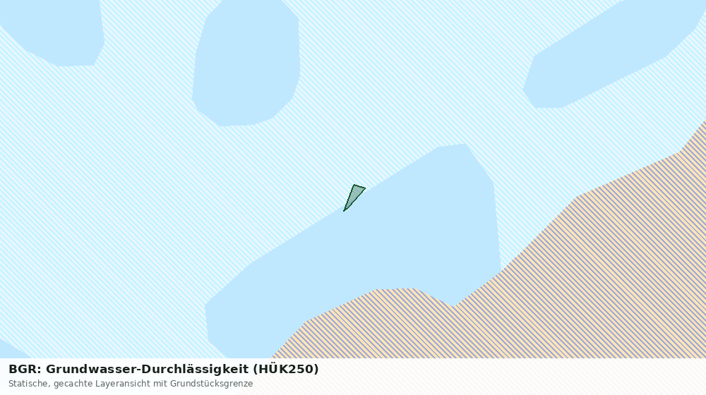Statische Kartenansicht: BGR: Grundwasser-Durchlässigkeit (HÜK250)