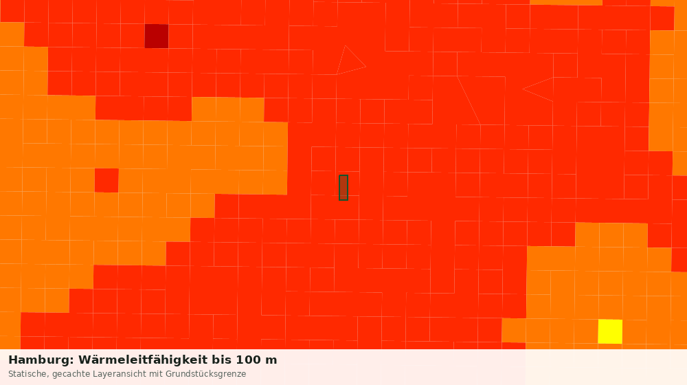 Statische Kartenansicht: Hamburg: Wärmeleitfähigkeit bis 100 m