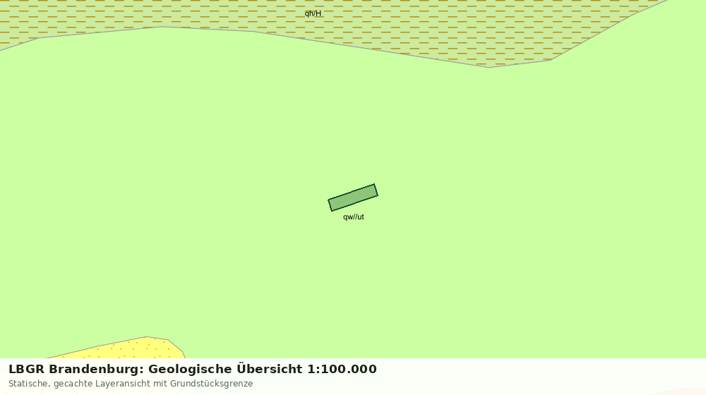 Statische Kartenansicht: LBGR Brandenburg: Geologische Übersicht 1:100.000