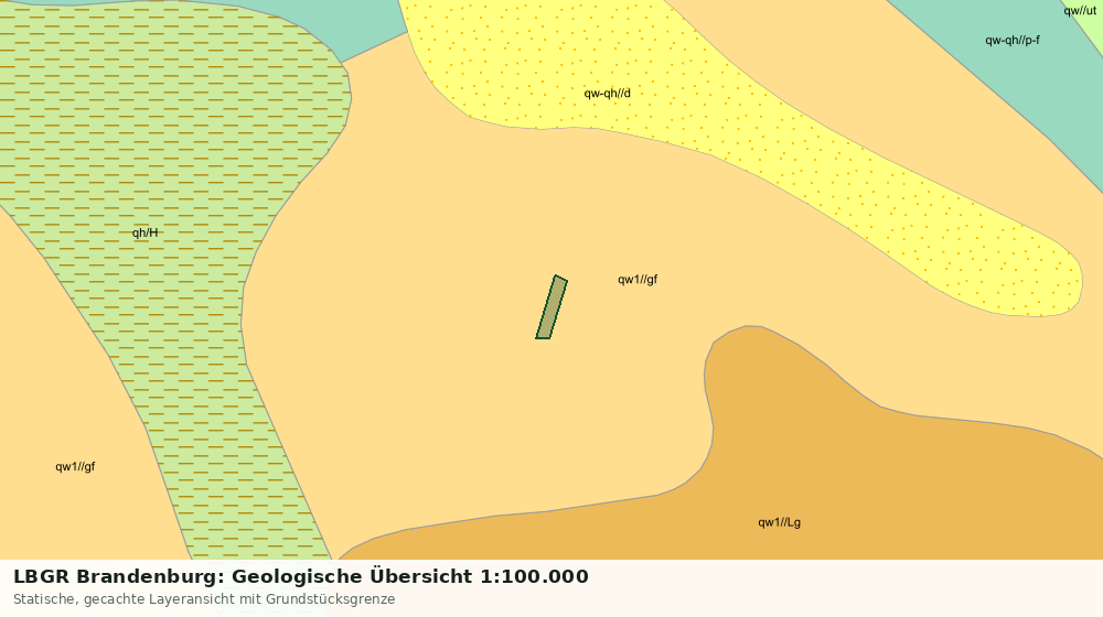 Statische Kartenansicht: LBGR Brandenburg: Geologische Übersicht 1:100.000