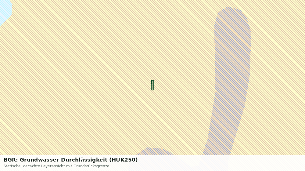 Statische Kartenansicht: BGR: Grundwasser-Durchlässigkeit (HÜK250)