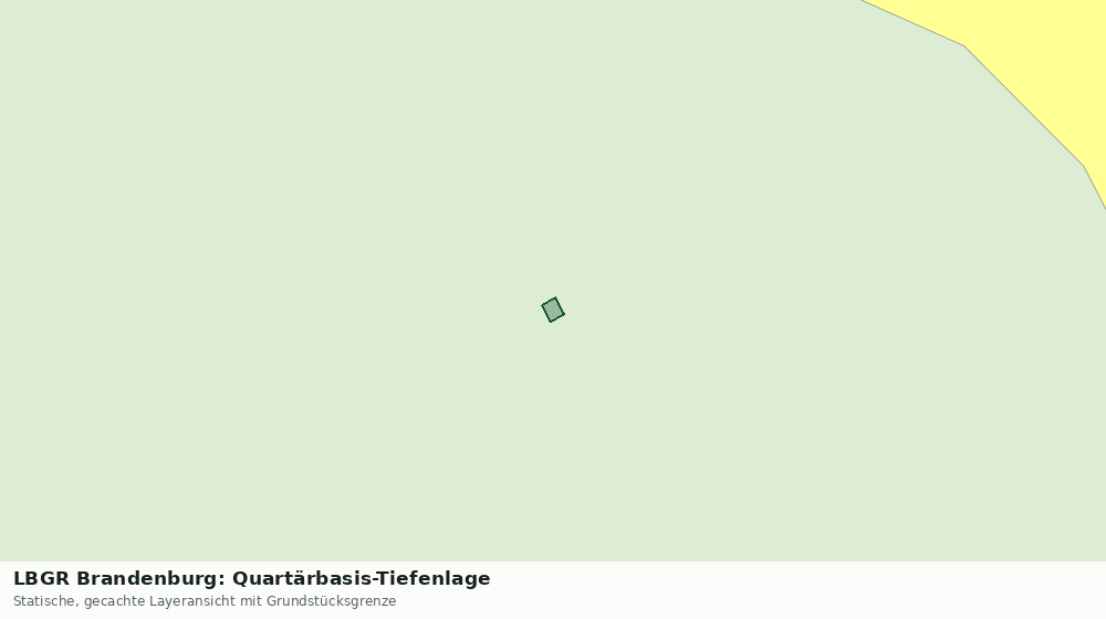 Statische Kartenansicht: LBGR Brandenburg: Quartärbasis-Tiefenlage