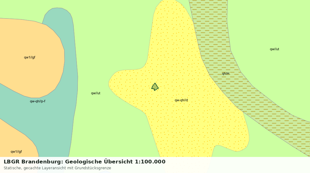Statische Kartenansicht: LBGR Brandenburg: Geologische Übersicht 1:100.000