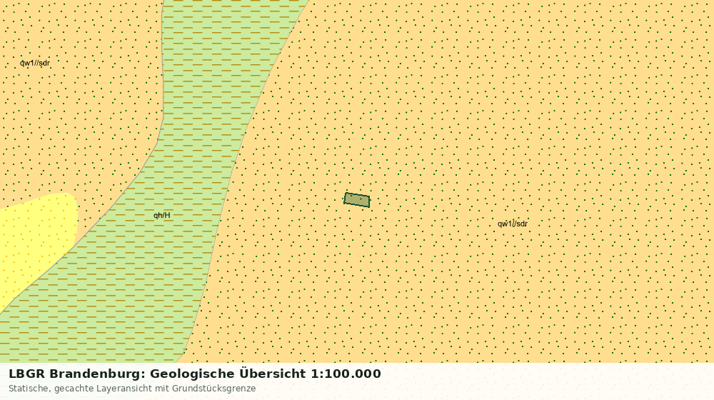 Statische Kartenansicht: LBGR Brandenburg: Geologische Übersicht 1:100.000