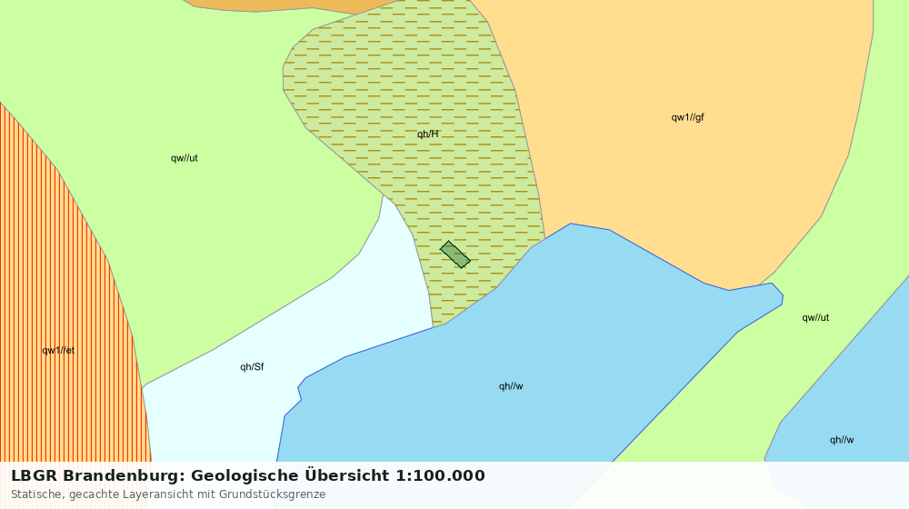 Statische Kartenansicht: LBGR Brandenburg: Geologische Übersicht 1:100.000