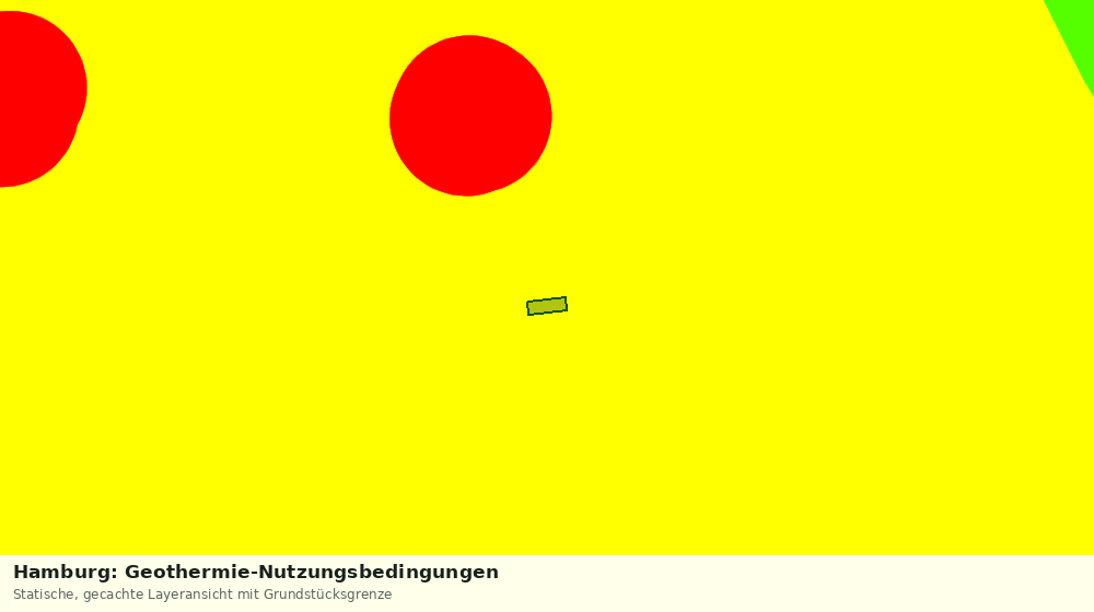 Statische Kartenansicht: Hamburg: Geothermie-Nutzungsbedingungen