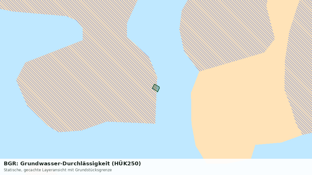 Statische Kartenansicht: BGR: Grundwasser-Durchlässigkeit (HÜK250)