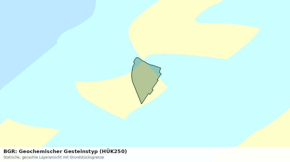 Statische Kartenansicht: BGR: Geochemischer Gesteinstyp (HÜK250)