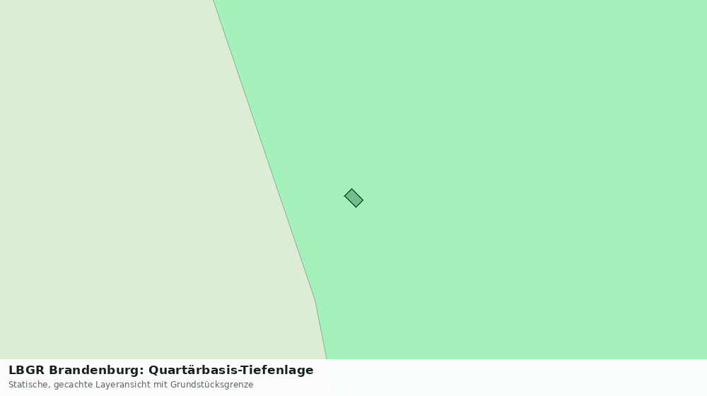 Statische Kartenansicht: LBGR Brandenburg: Quartärbasis-Tiefenlage