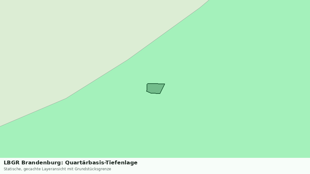 Statische Kartenansicht: LBGR Brandenburg: Quartärbasis-Tiefenlage