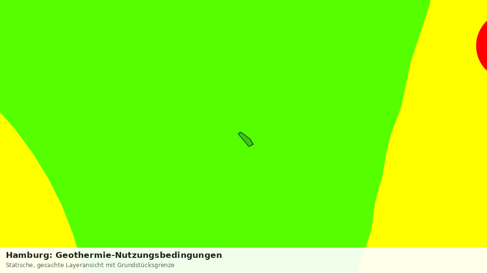Statische Kartenansicht: Hamburg: Geothermie-Nutzungsbedingungen