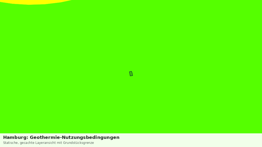 Statische Kartenansicht: Hamburg: Geothermie-Nutzungsbedingungen