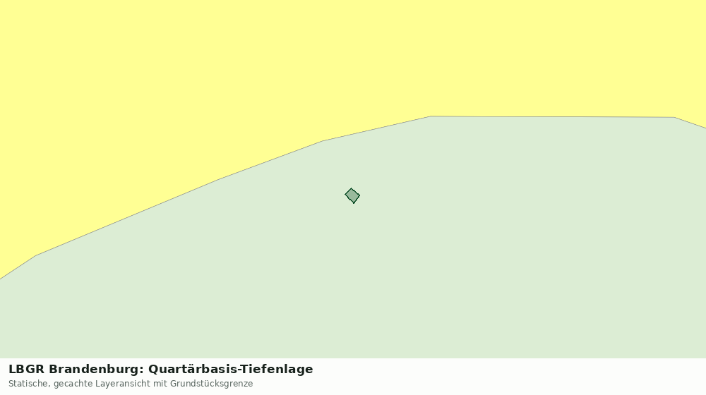 Statische Kartenansicht: LBGR Brandenburg: Quartärbasis-Tiefenlage