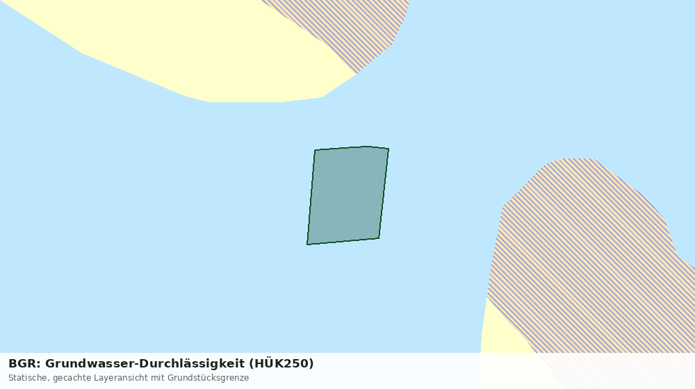 Statische Kartenansicht: BGR: Grundwasser-Durchlässigkeit (HÜK250)