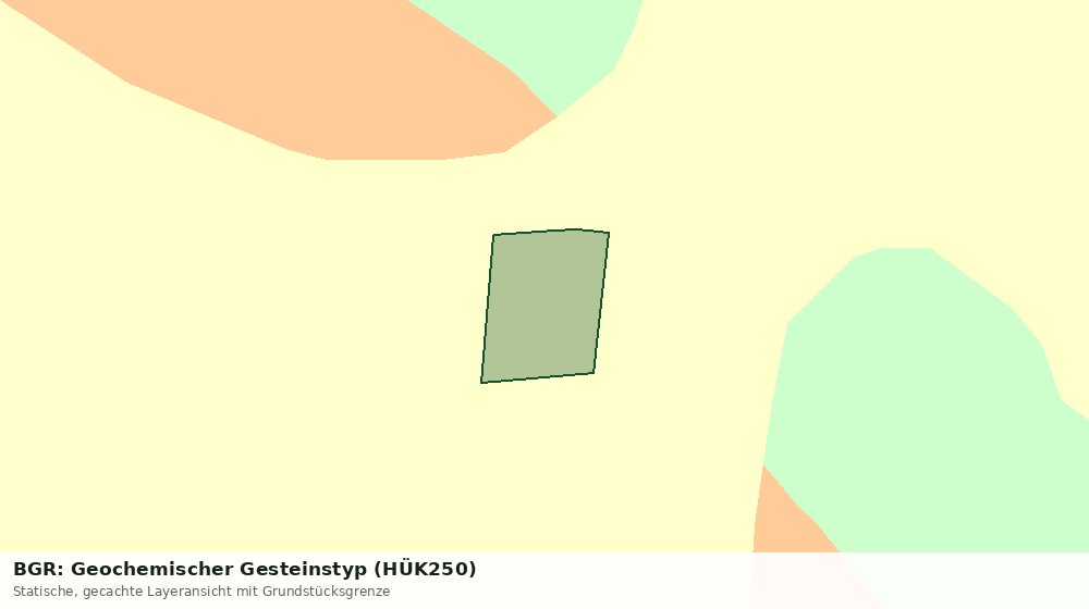 Statische Kartenansicht: BGR: Geochemischer Gesteinstyp (HÜK250)