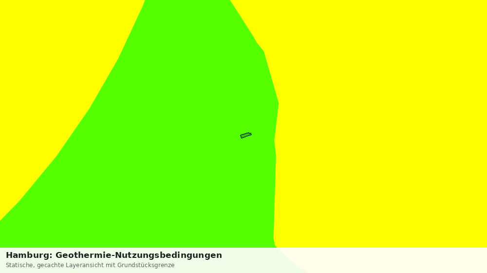 Statische Kartenansicht: Hamburg: Geothermie-Nutzungsbedingungen