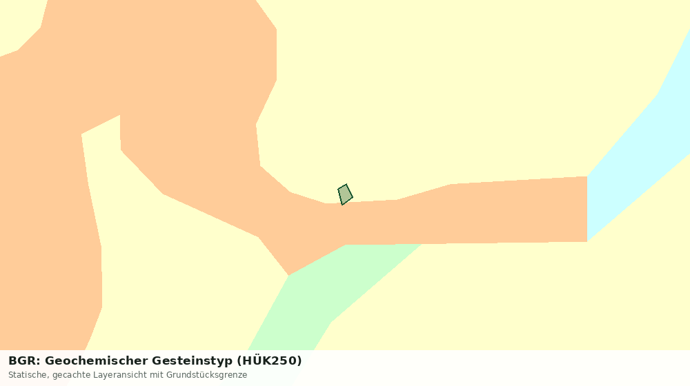 Statische Kartenansicht: BGR: Geochemischer Gesteinstyp (HÜK250)