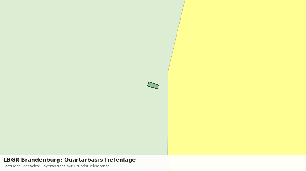 Statische Kartenansicht: LBGR Brandenburg: Quartärbasis-Tiefenlage