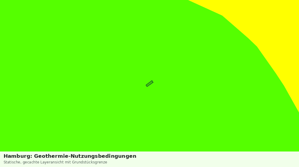 Statische Kartenansicht: Hamburg: Geothermie-Nutzungsbedingungen