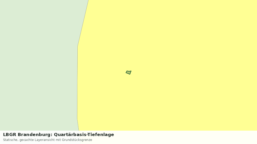 Statische Kartenansicht: LBGR Brandenburg: Quartärbasis-Tiefenlage