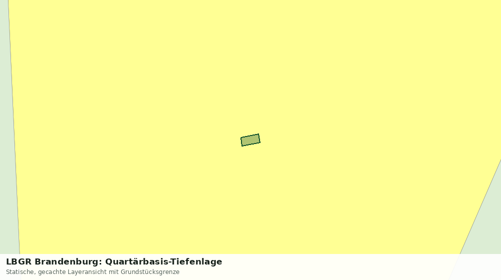 Statische Kartenansicht: LBGR Brandenburg: Quartärbasis-Tiefenlage
