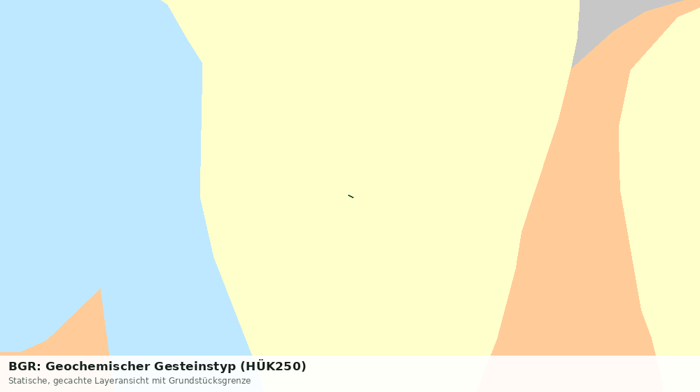 Statische Kartenansicht: BGR: Geochemischer Gesteinstyp (HÜK250)