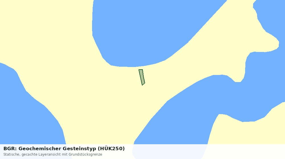 Statische Kartenansicht: BGR: Geochemischer Gesteinstyp (HÜK250)