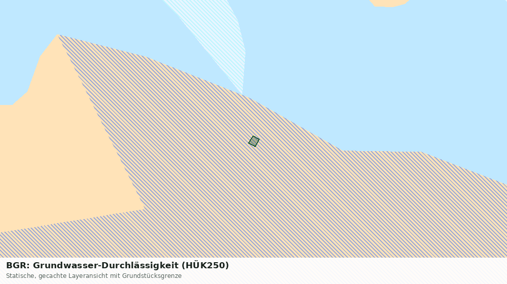 Statische Kartenansicht: BGR: Grundwasser-Durchlässigkeit (HÜK250)