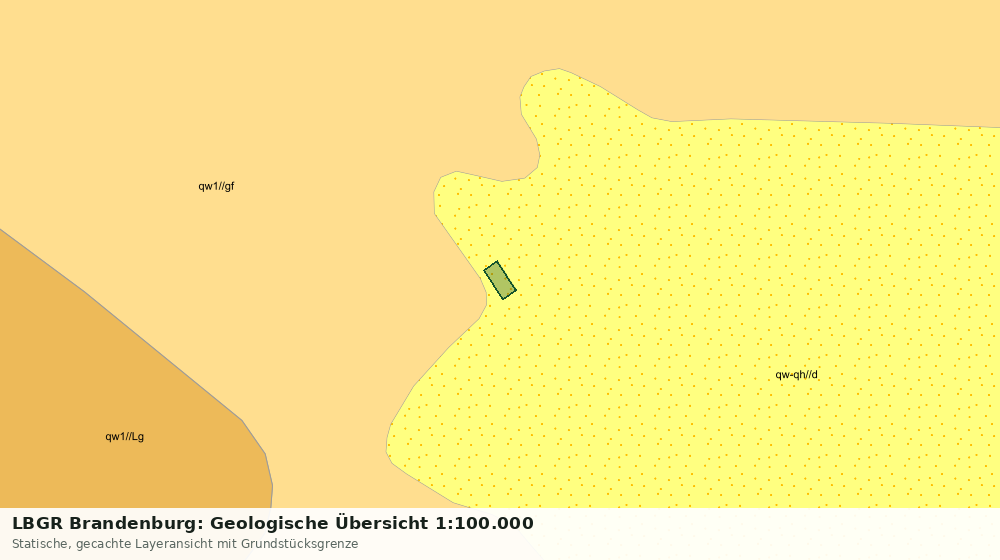 Statische Kartenansicht: LBGR Brandenburg: Geologische Übersicht 1:100.000