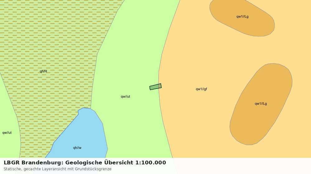 Statische Kartenansicht: LBGR Brandenburg: Geologische Übersicht 1:100.000