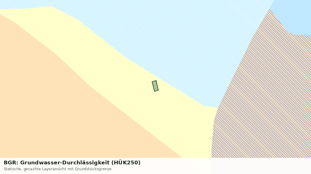 Statische Kartenansicht: BGR: Grundwasser-Durchlässigkeit (HÜK250)