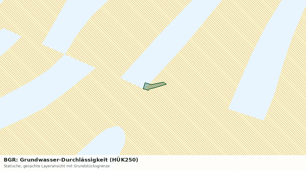 Statische Kartenansicht: BGR: Grundwasser-Durchlässigkeit (HÜK250)