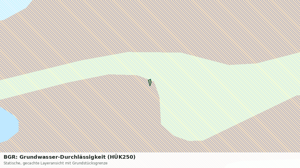 Statische Kartenansicht: BGR: Grundwasser-Durchlässigkeit (HÜK250)