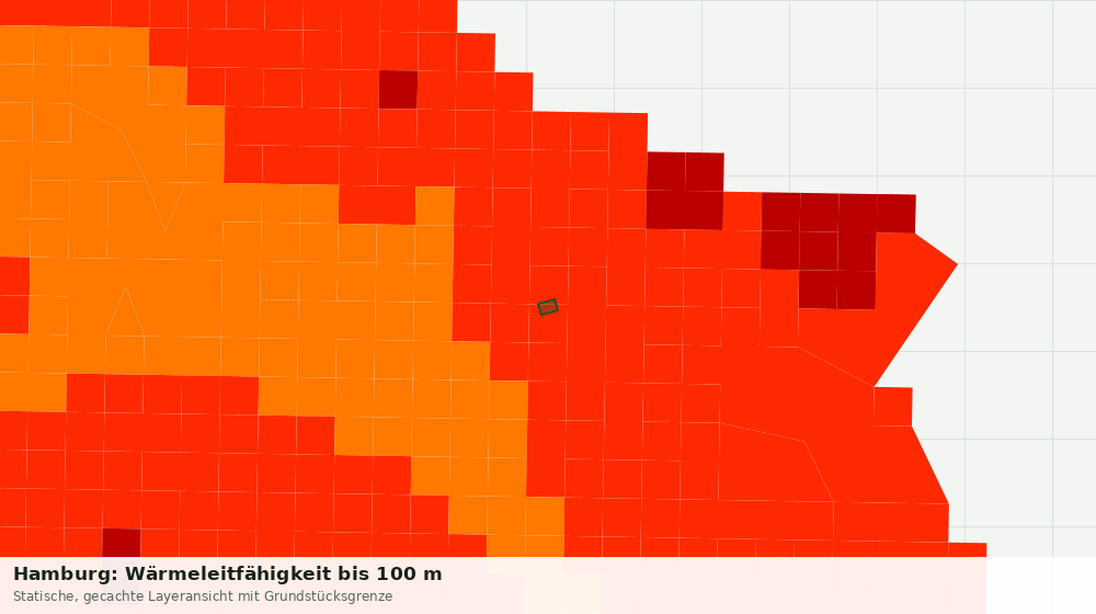 Statische Kartenansicht: Hamburg: Wärmeleitfähigkeit bis 100 m