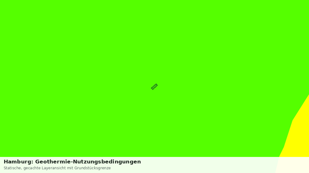 Statische Kartenansicht: Hamburg: Geothermie-Nutzungsbedingungen
