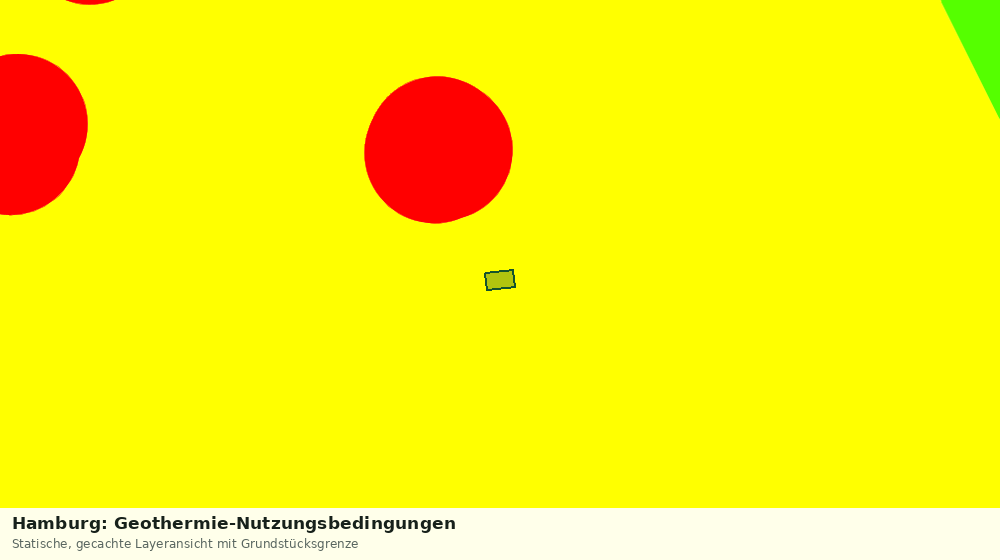 Statische Kartenansicht: Hamburg: Geothermie-Nutzungsbedingungen