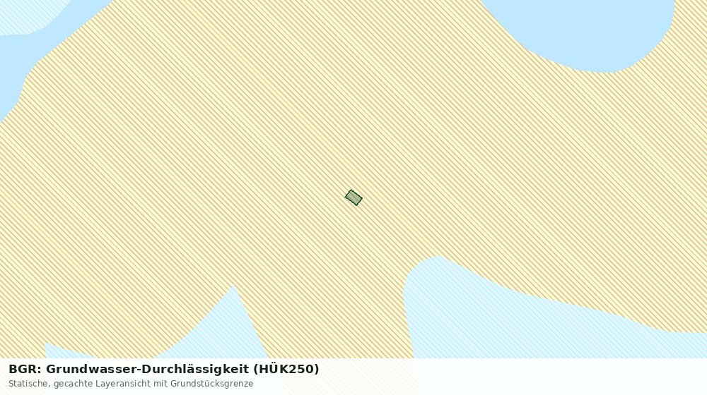 Statische Kartenansicht: BGR: Grundwasser-Durchlässigkeit (HÜK250)