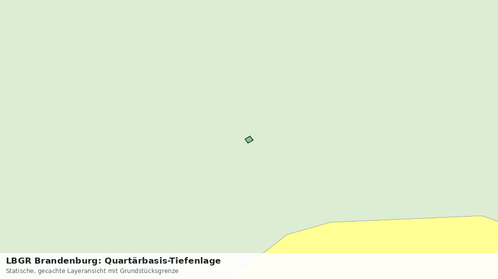 Statische Kartenansicht: LBGR Brandenburg: Quartärbasis-Tiefenlage