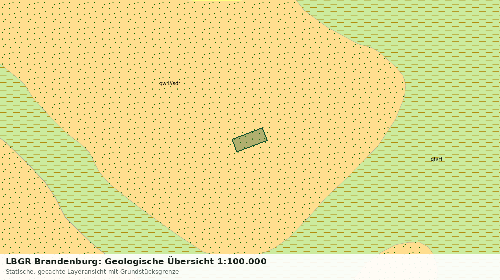Statische Kartenansicht: LBGR Brandenburg: Geologische Übersicht 1:100.000