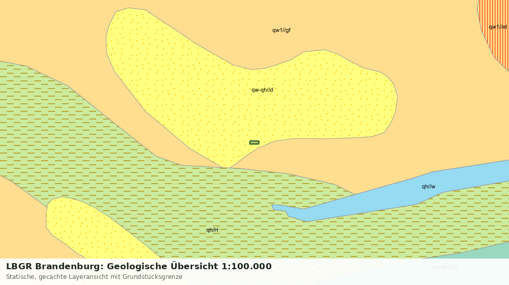 Statische Kartenansicht: LBGR Brandenburg: Geologische Übersicht 1:100.000