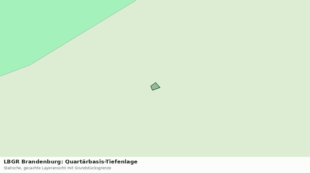 Statische Kartenansicht: LBGR Brandenburg: Quartärbasis-Tiefenlage