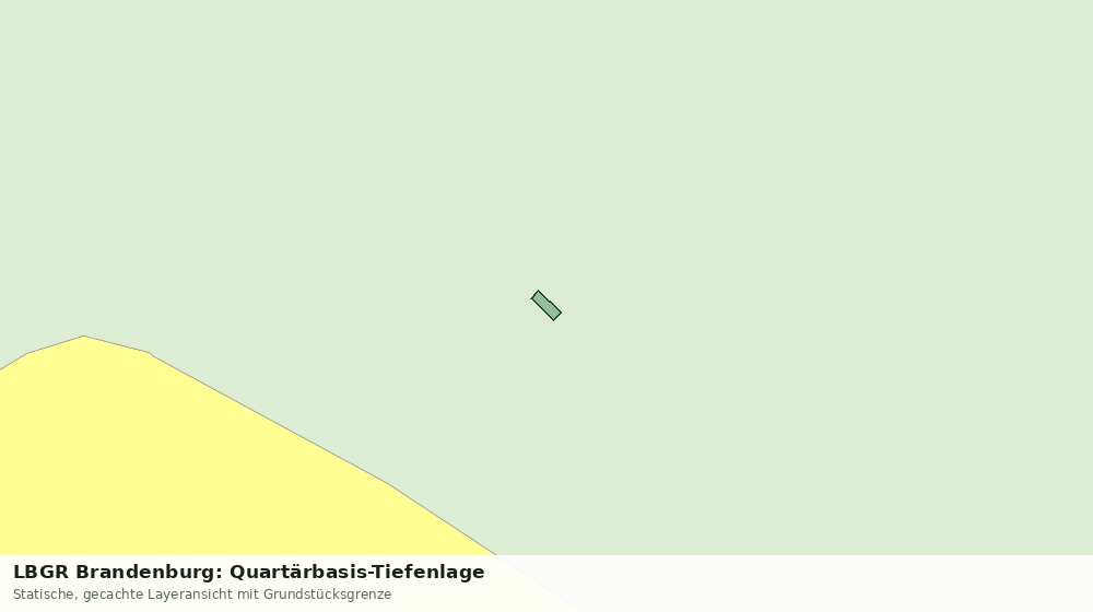 Statische Kartenansicht: LBGR Brandenburg: Quartärbasis-Tiefenlage