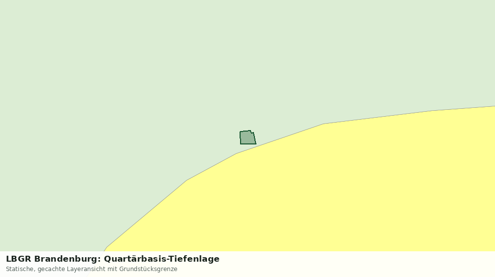Statische Kartenansicht: LBGR Brandenburg: Quartärbasis-Tiefenlage