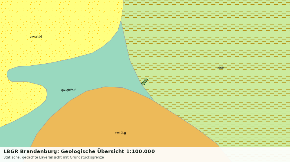 Statische Kartenansicht: LBGR Brandenburg: Geologische Übersicht 1:100.000