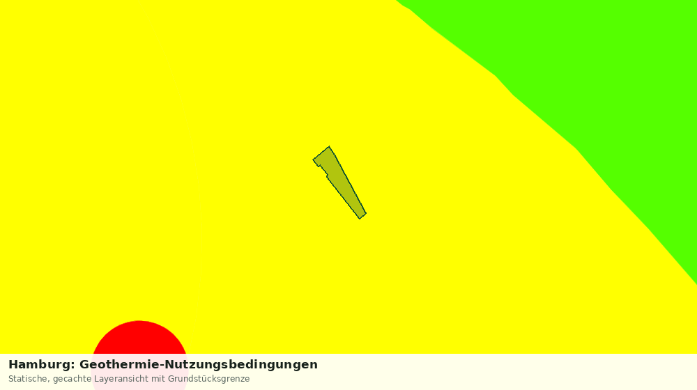 Statische Kartenansicht: Hamburg: Geothermie-Nutzungsbedingungen