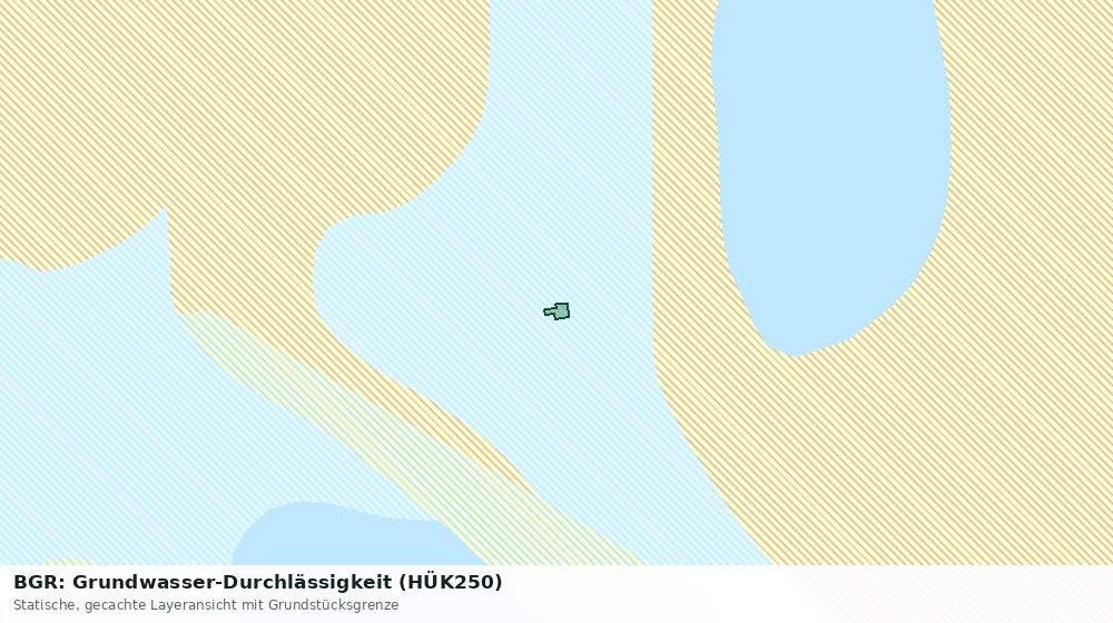 Statische Kartenansicht: BGR: Grundwasser-Durchlässigkeit (HÜK250)