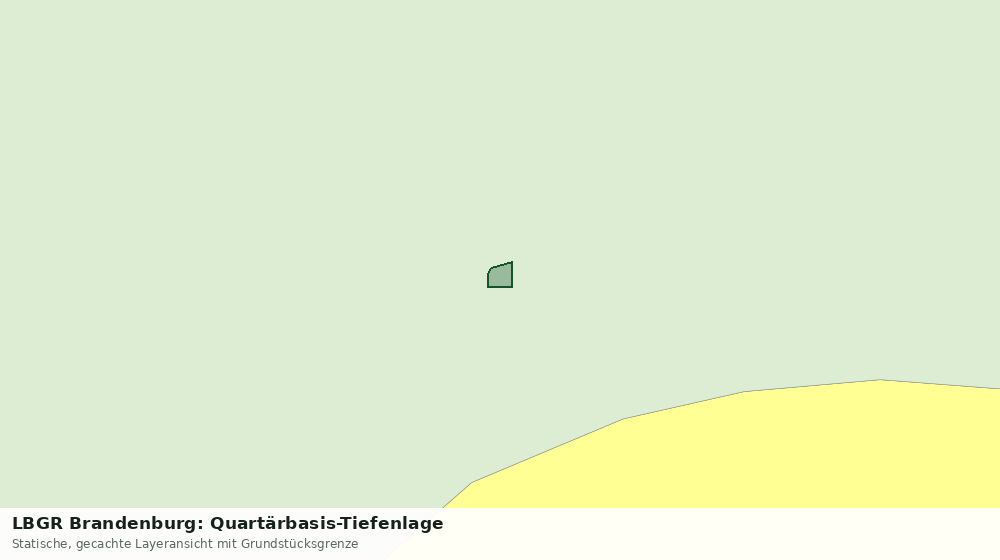 Statische Kartenansicht: LBGR Brandenburg: Quartärbasis-Tiefenlage