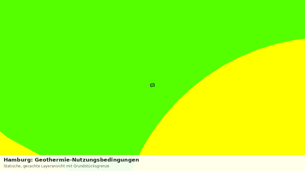 Statische Kartenansicht: Hamburg: Geothermie-Nutzungsbedingungen
