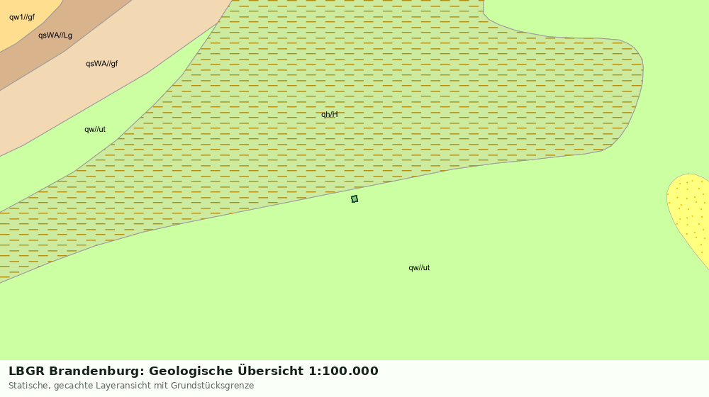 Statische Kartenansicht: LBGR Brandenburg: Geologische Übersicht 1:100.000