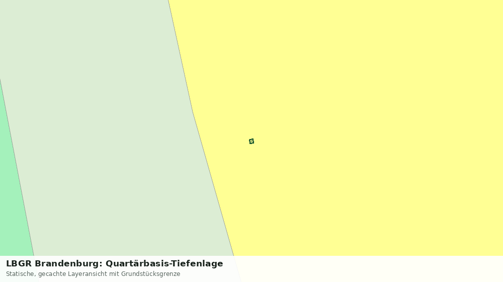 Statische Kartenansicht: LBGR Brandenburg: Quartärbasis-Tiefenlage